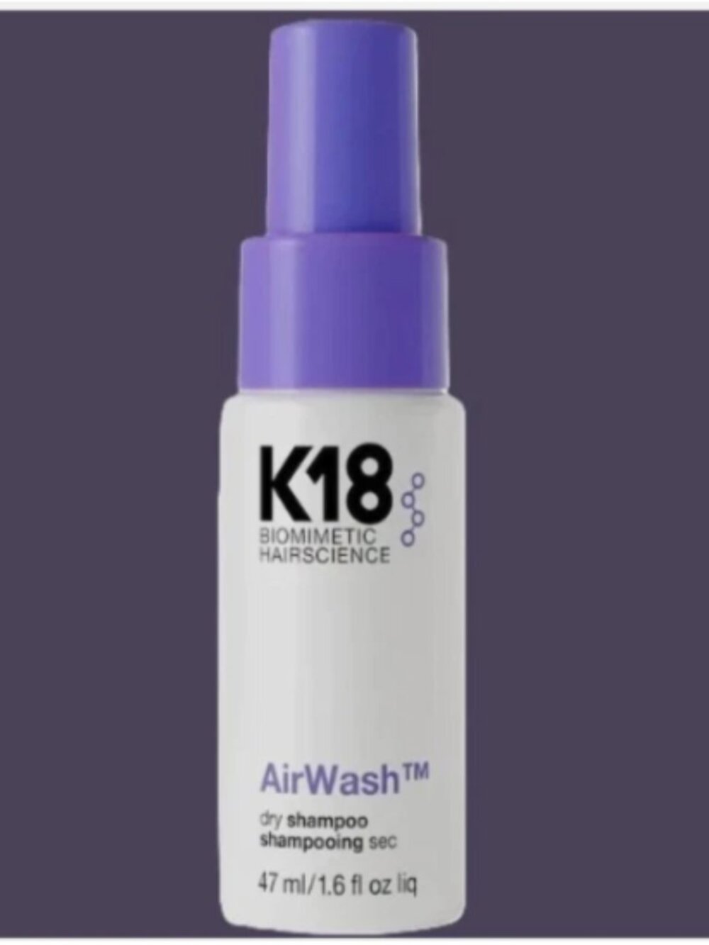 K18 Mini AirWash Dry Shampoo 1.6 oz / 47 mL - New in Box